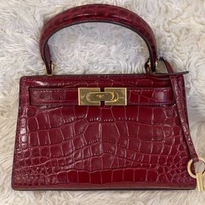 Burgundy Tory Burch Bag